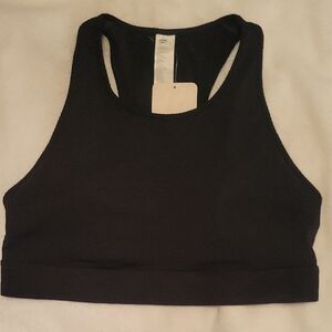 Black Racerback Sports Bra